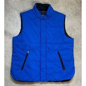 Nautica Mens Primaloft Vest Crest Blue Size Large Lightweight